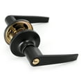 thumbnail image 3 of Villar Home Designs Door Lever Lara Black Keyed 6 Pack, 3 of 8