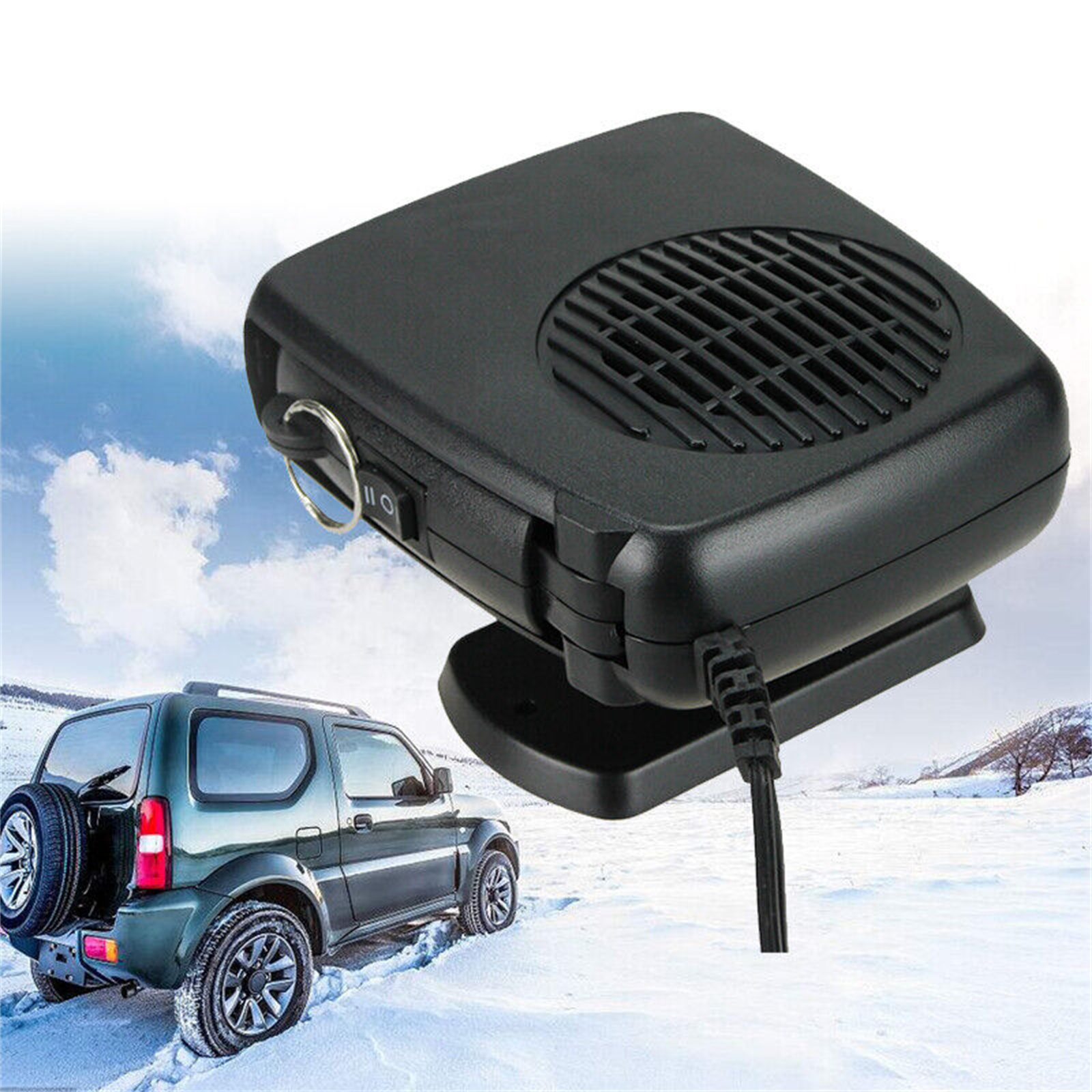 MUCH Ceramic Car Heaters 12V 200W 2 in 1 Universal Heating Cooling Heater Fan Defroster Demister
