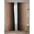 thumbnail image 5 of Sheer Curtains 108 inches Long, Ombre Abstract Gradient Coral Pink and Black Light Filtering Sheer Window Curtains Rod Pocket Voile Drapes for Bedroom Living Room, 52"W x 108"L 2 Panels, 5 of 7