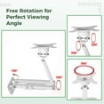 thumbnail image 4 of Soporte de pared para Echo Show 15, soporte de pared para monitores de 15 a 28 pulgadas, extensión de soporte de montaje ajustable, gira 360 grados, 4 of 7