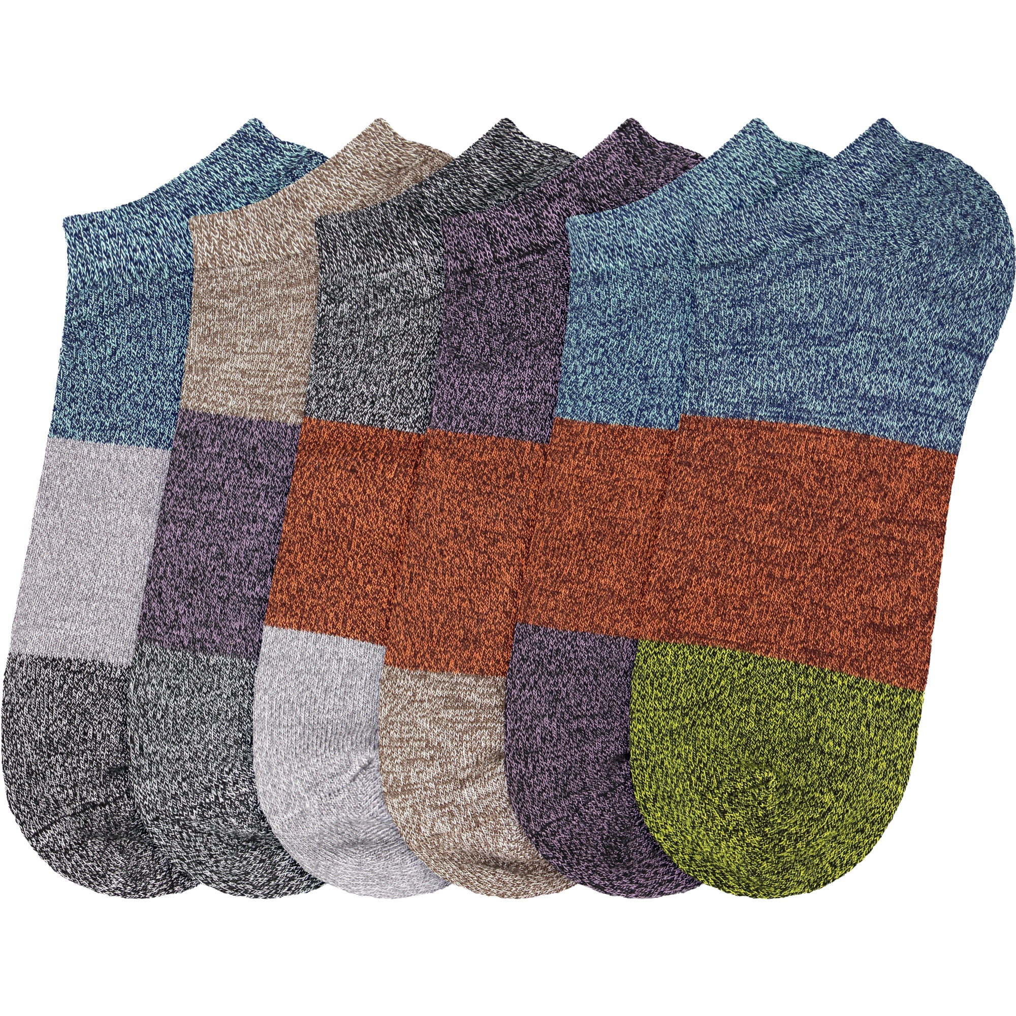 BambooMN Women's Rayon from Bamboo Classic Casual Ankle Socks - Assortment 6A - Regular - 6 Pairs
