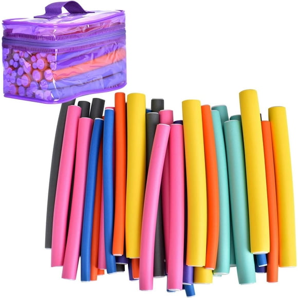 Ultimate Flexibility: Flexi Rods Curlers, Easy To Use For Salon-quality Results, Comfortable To Sleep In, High Quality Material Ensures Durability, Suitable For All Hair Types,