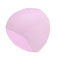 thumbnail image 1 of Gorro de natación sólido de silicona impermeable único de 1 pieza color púrpura claro, 1 of 5