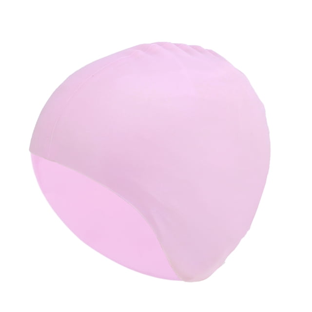 Gorro de natación sólido de silicona impermeable único de 1 pieza color púrpura claro