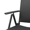 thumbnail image 4 of vidaXL 7 Piece Garden Dining Set Black Poly Rattan, 4 of 5