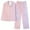 1#Pink, variant on RYDCOT Sleepwear Sets for Women Clearance Printed Long Sleeve Button Down Shirts Long Pants 2 Piece Outfits Pajamas Sets Spring Fall Lounge Sets Clearance