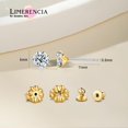 thumbnail image 6 of Limerencia Moissanite Earrings Studs for Women and Men, F136 Titanium Screw Back Hypoallergenic Stud Earrings, Diamond Studs Alternatives for Sensitive Ear,6mm, 6 of 8