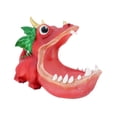 thumbnail image 4 of Estatua de dinosaurio, figura de mesa, divertido llavero moderno, cuenco, escultura de animal para Rojo, 4 of 9