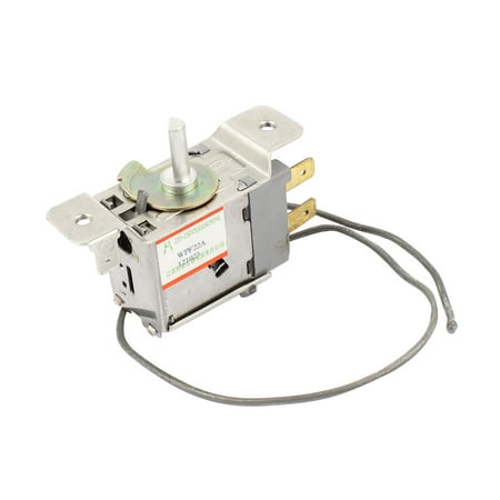 WPF22A 30cm Length Metal Cord 2 Terminals Refrigerator Thermostat