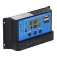 thumbnail image 1 of 12V/24V Auto-Switch Solar Charge Controller with MPPT Technology, 100A LCD Display, Dual USB 5V/2A Output, Aluminum Alloy Body, Overheat/Overcurrent Protection, 3600W Max PV Power for 18V/36V Solar, 1 of 7