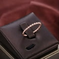 thumbnail image 5 of 1mm Elegant Eternity Wedding Twist Ring 18K Rose Gold Filled Tail Ring Size 6-10, 5 of 6