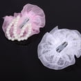 thumbnail image 4 of Bewildely 12 unids/set muñequeras de boda duraderas y delicada para novias muñeca flores muñeca de alta Kits de decoración para fiestas Perla (sin encaje), 4 of 6
