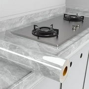 Kitchen Oil-Proof Film Stove Waterproof Moisture-Proof Self-Adhesive Wallpaper Countertop Cabinet Renovation Tile Marble Sticker QY