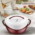 thumbnail image 5 of Pinnacle 3.6 Qt Insulated Casserole Dish with Lid – Stainless Steel Thermal Food Serving Bowl Rose, 5 of 8