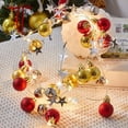 thumbnail image 3 of ZOELNIC 6.67FT 20Leds Christmas Garland String Lights, Christmas Ball Bell Lights Battery Operated Indoor Outdoor Christmas Tree New Year Holiday Party Decoration, 3 of 9