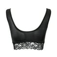 thumbnail image 4 of JGTDBPO Front Closure Bras For Women Plus Size Adjusted Comfortable Lace Bras Front Snap Bras Post Surgery Vest Breathable Gathering Front Opening Buckle Bra Wireless Minimizer Bra Everyday Bar, 4 of 4