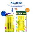thumbnail image 2 of BAZIC Yellow Desk Style Highlighters, Chisel Tip, 3 Count, 2 of 8