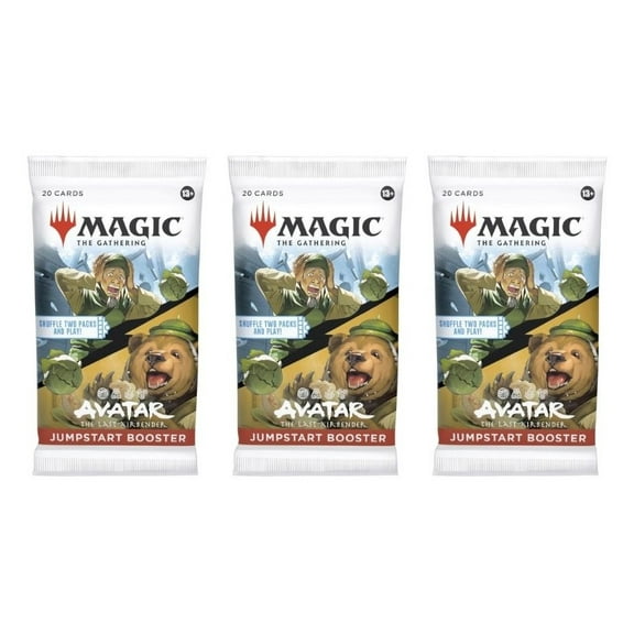 3 Packs Magic the Gathering Jumpstart Booster Pack Lot MTG Avatar the Last Airbender