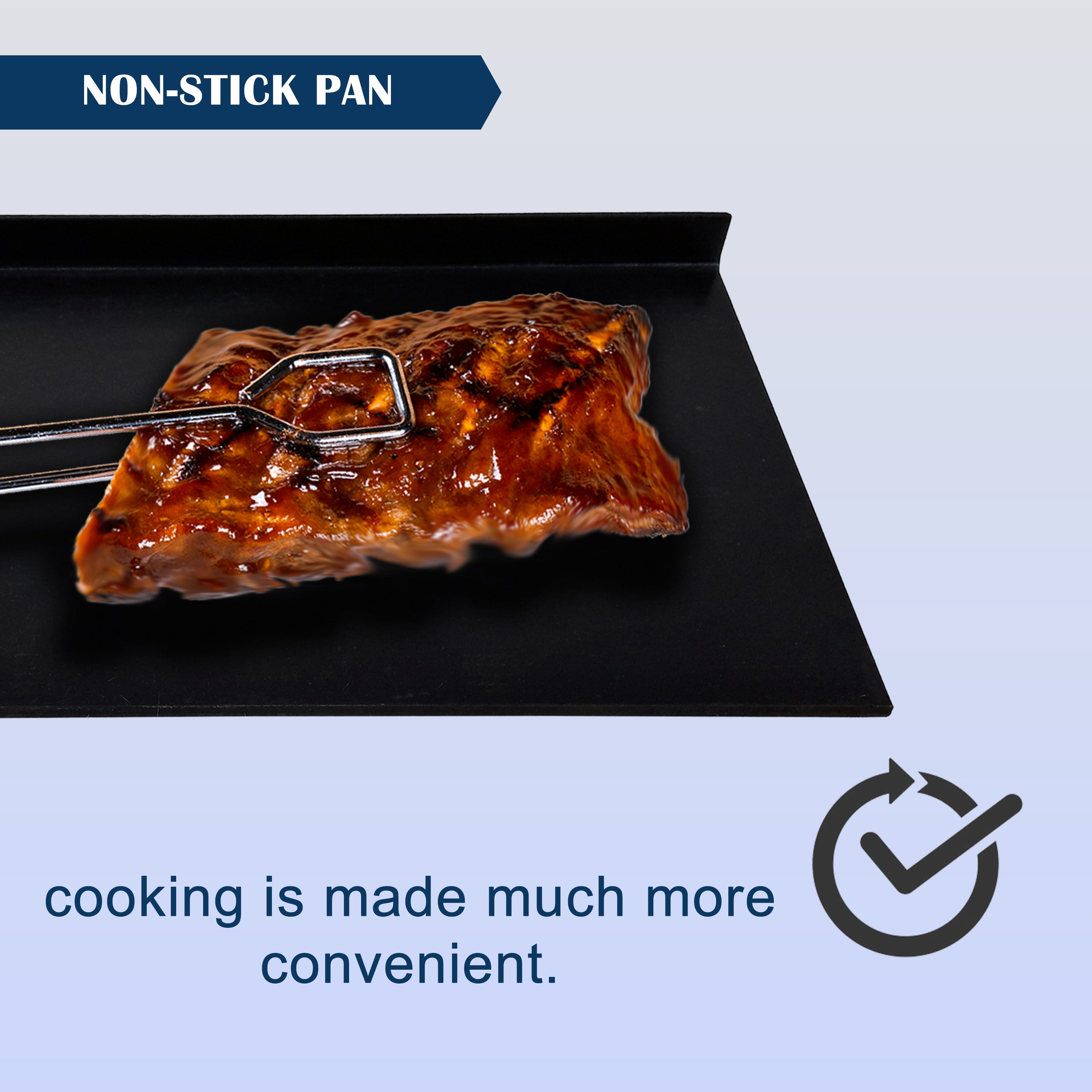 FEBTECH- Flat Top Grill - Carbon Steel Griddle Pan/Plate- Griddle Flat Pan for Grill Stove Cooking