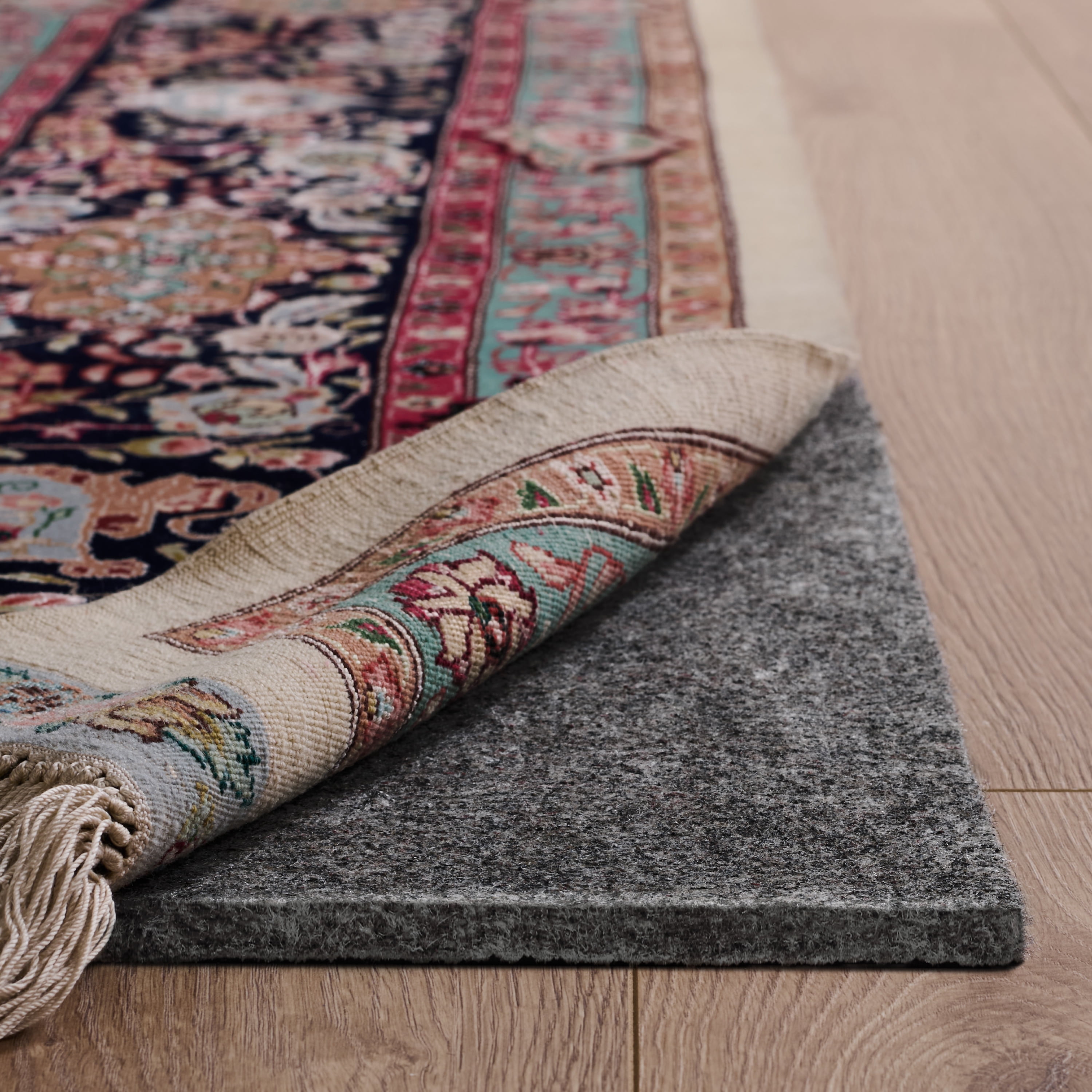 SAFAVIEH Durable Hard Surface Non-Slip Rug Pad, Grey, 5' x 8'
