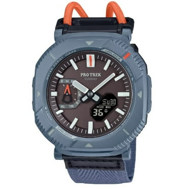 Casio Pro Trek Tough Solar Bluetooth Connect Analog-Digital Blue Cloth Strap Watch - PRJB001B-2