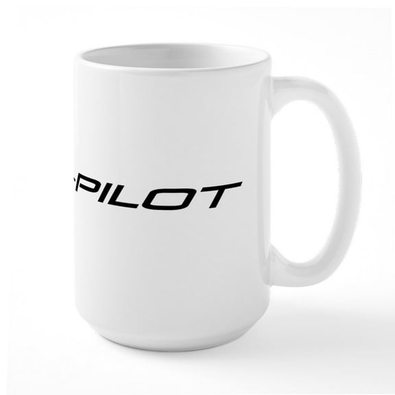 CafePress - RV Co Pilot - 15 oz Ceramic Large White Novelty Mug