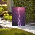 thumbnail image 4 of Wukai Thunderstorm Violet Purple Garden Flags Double Sided Welcome Garden Yard House Flags Outside Outdoor House (Only Flag), 4 of 8