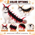 thumbnail image 5 of Funny Cat Centipede Costume Halloween Outfit,Plush Caterpillar Pet Costume with Adjustable 4 Point Fit,50 Inch Long Design for Cats of All Sizes, 5 of 6