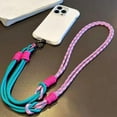 thumbnail image 4 of Detachable Multi-Functional Woven Phone Lanyard Adjustable Crossbody Neck and Wrist Strap Polyester, 4 of 8
