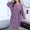 Purple #2, variant on Sleepwear for Women Fashion Solid Color Breathable Nightgown Leisure Tie Neck Short Sleeve Sleepwear Summer Pjs for Women