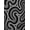 Black, Pattern 2, variant on ODIKA 4'x6' Machine Washable Non-Slip Area Rug, Abstract Wave with Flowing Motifs and Contrasting Tones High Traffic Rug, Red, 452704