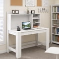 thumbnail image 2 of 42.5" Computer Desk with Hutch & Power Outlets, Study Desk Writing Desk for Home Office,White, 2 of 9
