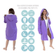 thumbnail image 3 of Bata de natación Deportiva para Adultos, Unisex, Impermeable, interior de toalla., 3 of 5