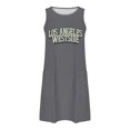 thumbnail image 4 of Vestido de Verano para Mujeres, Vestido de Cuello Redondo sin Mangas de Bolsillo de Impresión de Moda Casual Hecha de 95% Poliéster 5% Spandex para Primavera Verano, Vestido Sexy para Mujeres, 4 of 5