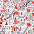 thumbnail image 2 of Singer Fabrics, 100% Cotton, Craft Quilting, 44" x 8 yards cut, Modern Scandinavian Christmas Deer, Precut Fabric, 2 of 6