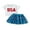 White, variant on Vigorbear Toddler Girl's USA Print Short Sleeve T-Shirt Tulle Skirt Outfit Set