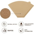 Disposable Coffee Paper Filters for Ninja Coffee Maker, 100 Pcs 4 Cone
