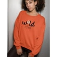 thumbnail image 2 of Wild Flower Single Daisy Sweatshirt Women -Image by Shutterstock, Female Large, 2 of 4