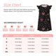 thumbnail image 3 of Fotbe Heart and Stars Vestido de Dormir para Niñas de 3 a 10 Años, Mangas Cortas, Estilo Princesa, Pijama Camisón con Mangas Voladas-Medium, 3 of 6