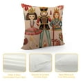 thumbnail image 4 of ONETECH  Nutcracker Christmas Decor Pink Throw Pillow Covers Light Pink Nutcracker Christmas Decorations for Indoor Couch Sofa and Outdoor Patio Furniture Pillow Inserts, 4 of 5