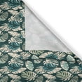 thumbnail image 3 of Ambesonne Exotic Kitchen Curtains, Aloha Palm Leaves Artwork, 55"x36", Hunter Green Champagne, 3 of 3