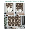 thumbnail image 4 of Cow Head Cactus Tie Up Curtains for Windows 63 Inch Length Balloon Curtains Kitchen Adjustable Balloon Window Shade Farmhouse Vintage Western Cowboy Tie Up Valance Bathroom Curtain Window 52"x63", 4 of 6