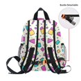 thumbnail image 5 of FORMRS Kids School Backpack with Front Zippered Pocket 12" Student Travel Daypack, Beige Retro Pattern, 5 of 6