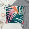 thumbnail image 2 of JEUXUS  Throw Pillow Covers Vintage Palm Banana Leaves Cushion Pillow Case Home Decor Pillowcase, 2 of 5