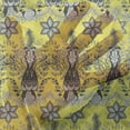 thumbnail image 3 of Grey and Yellow Tulle Curtains with Rod Pocket, Orietal Paisley Floral Design Ivy Swilrs Image, Sheer Drape for Wedding Party 2 Panels, 7 Sizes, Charcoal Grey White, by Ambesonne, 3 of 3