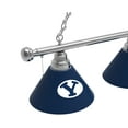 thumbnail image 2 of Brigham Young University 3 Shade Billiard Light with Chrome FIxture, 2 of 5