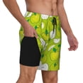 thumbnail image 3 of Fotbe Green Apple Men’s Swim Trunks Quick Dry Swim Shorts Board Shorts with Mesh Lining-XX-Large, 3 of 9
