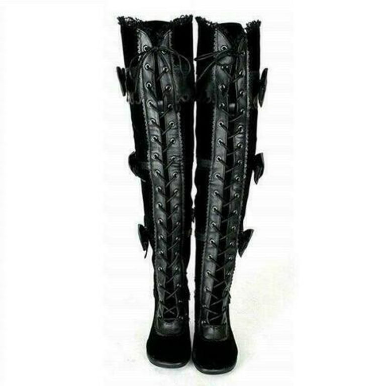 Over the knee boots with tie online
