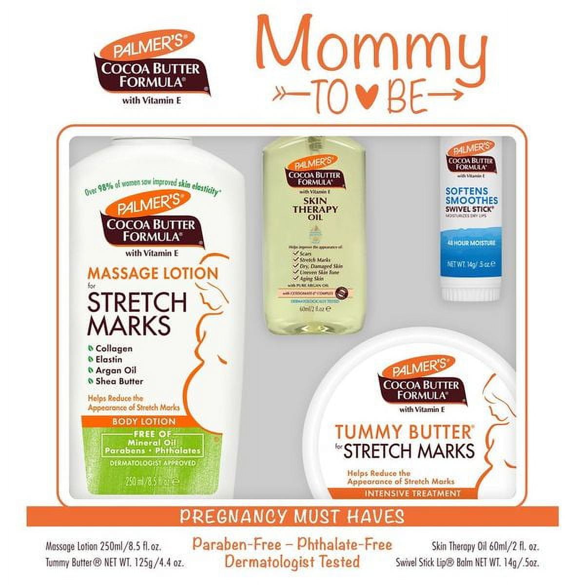 Palmer's Mommy To Be, Complete Stretch Mark Kit, 4 Piece Kit