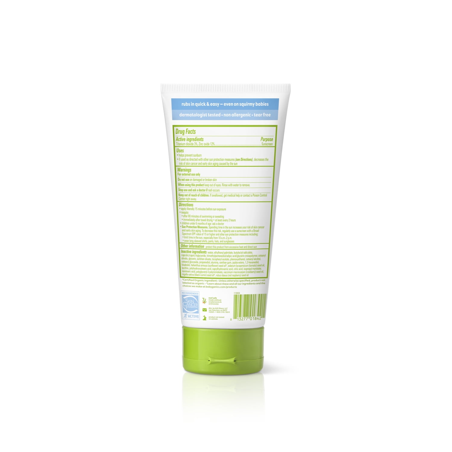 Babyganics Sunscreen Lotion 50 SPF, 6oz